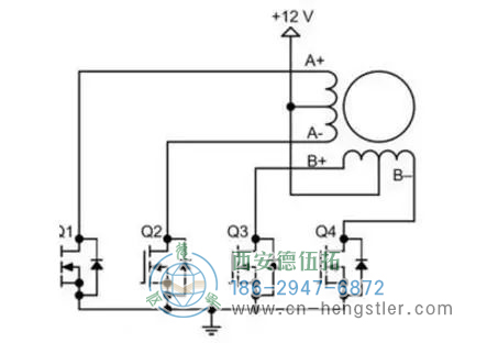 步進(jìn)電機(jī)的工作原理，電路圖